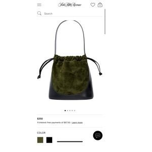 STAUD | CINCH BUCKET BAG | BLACK OLIVE
